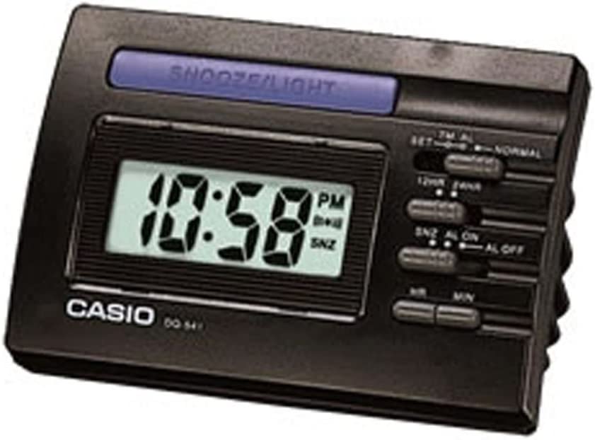 Casio G-Clocks-Digital Series Electronic Alarm Clock DQ-541-1R, Black, DQ541-1R