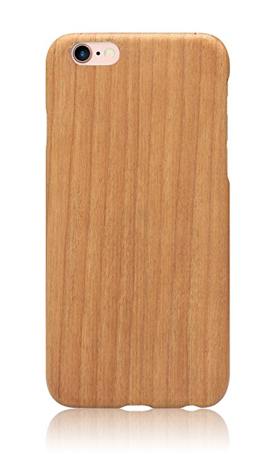 iPhone 6 / iPhone 6s Case, PITAKA [Aramidcore Wood Series] Ultra Slim Shockproof Natural Wood Case for iPhone 6 / iPhone 6s (4.7 Inch) - Cherry