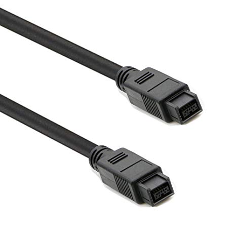 Apuxon FireWire 800 Cable(6ft) - IEEE 1394b 9 Pin to 9 Pin Male to Male Firewire Cord for Mac Pro, MacBook Pro, Mac Mini, iMac PC,Digital Cameras, SLR