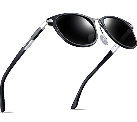 ATTCL Men's Retro Wayfarer Metal Frame Driving Polarized Sunglasses Mens Womens