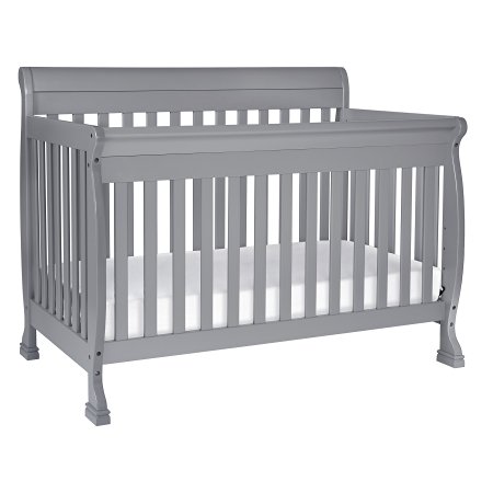 DaVinci Kalani 4-In-1 Convertible Crib With Toddler Bed Conversion Kit, Grey