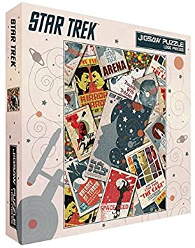 Star Trek Collage Sci-Fi TV Television Show (Juan Ortiz Retro Art) 1000 Piece 20x27 Inch Jigsaw Puzzle