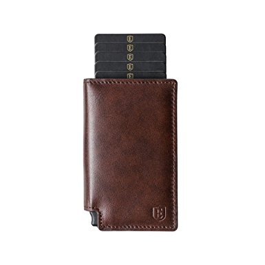 Ekster Parliament Wallet- Slim Leather Wallet - RFID Blocking - Quick Card Access - Cash Strap - Bi-Fold Wallet - Premium European Leather