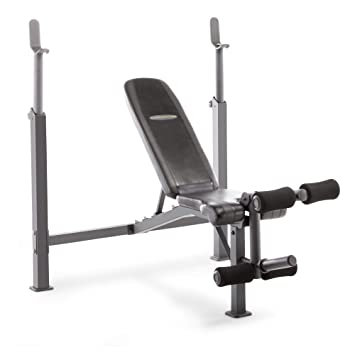 Marcy Competitor Adjustable Olympic Weight Bench with Leg Developer for Weight Lifting and Strength Training