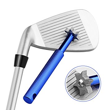Golf Club Groove Sharpener Tool with 6 Cutters, Vancle Golf Club Re-Grooving Cleaning Tool 6-Tip, Golf Accessories
