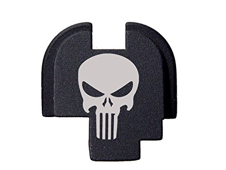 Fixxxer Rear Cover Plate fits Springfield XDs, Tactical Skull design