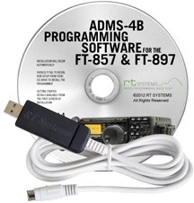 Yaesu ADMS-4B Programming Software on CD with USB Computer Interface Cable for FT-857D & FT-897D by RT Systems