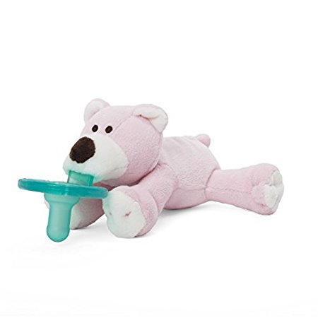 WubbaNub Pink Bear Infant Pacifier