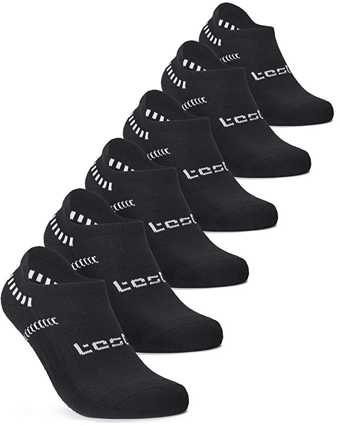 Tesla 6-Pairs Comfort Socks No-Show Cushioned Mesh MZS Series