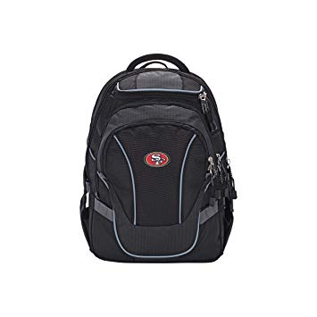 Officially Licensed NFL "Defcon" Backpack, Black, 19"