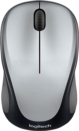 Logitech M317 Wireless Mouse, 2.4 GHz with USB Receiver, 1000 DPI Optical Tracking, 12 Month Battery, Compatible with PC, Mac, Laptop, Chromebook - Light Steel