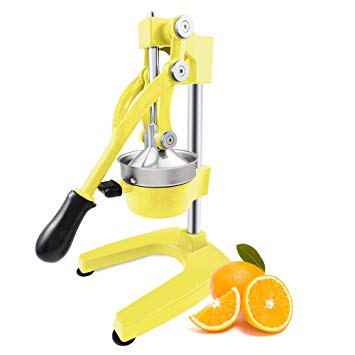 ROVSUN Commercial Grade Citrus Juicer Hand Press Manual Fruit Juicer Juice Squeezer Citrus Orange Lemon Pomegranate Yellow
