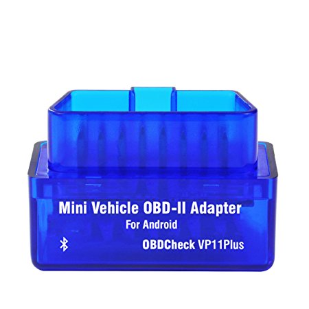 Veepeak VP11Plus (w/ Ultra-low Standby Power Consumption) Mini Bluetooth OBD2 EOBD Scanner Adapter Auto Check Engine Light Diagnostic Trouble Code Reader for Android Supports Torque Pro