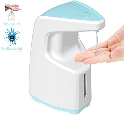 CrazyFire Automatic Soap Dispenser Touchless, Hand-Free Sensor Auto Soap Dispenser | Liquid Dish 450ml Countertop/Wall Mounted Soap Dispenser for Bathroom, Kitchen, Hotel-2020 Upgraded (Tiff Blue)