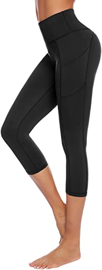 AUU High Waist Yoga Pants with Pockets, Running Tights, Workout Pants for Women 4 Way Stretch Yoga Leggings …