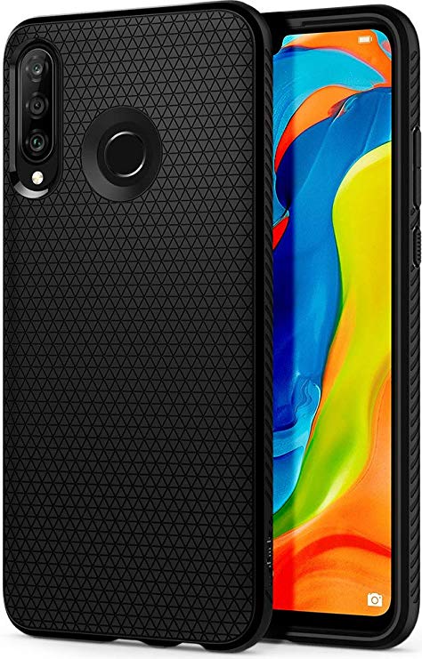 Spigen Liquid Air Armor Designed for Huawei P30 Lite Case (2019) - Matte Black