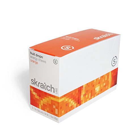Skratch Labs Fruit Drops Energy Chews - Orange Single Pouch 10 Pack