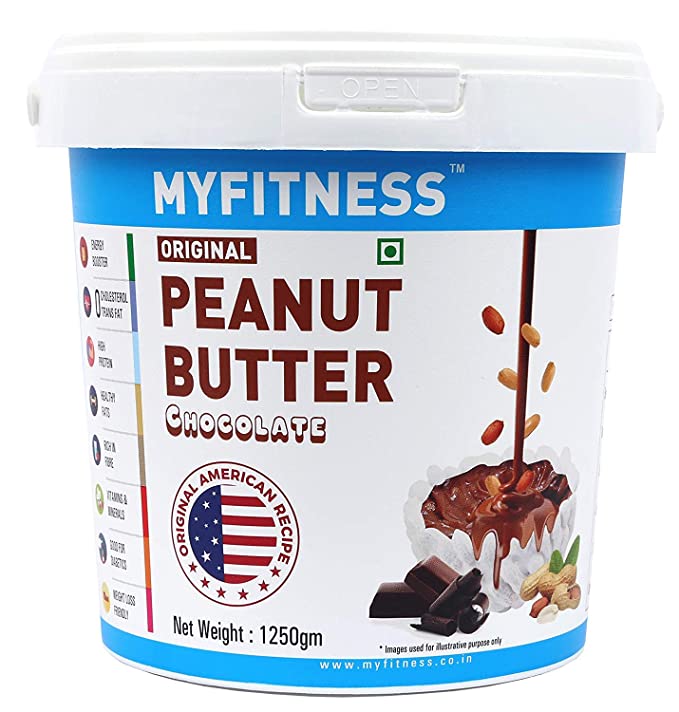 I LOVE PB Myfitness Chocolate Peanut Butter, 1250 g - Pack of 4