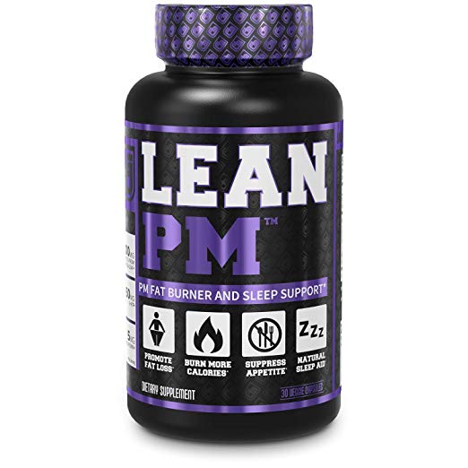 Lean PM Night Time Fat Burner, Sleep Aid Supplement, Appetite Suppressant for Men and Women - 30 Stimulant-Free Veggie Weight Loss Diet Pills