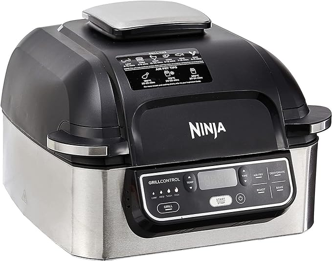 Nutri Ninja Foodi Grill AG301 Ninja Air Grill, Black/silver, AG301ANZ