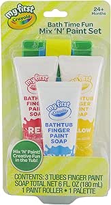 Crayola Bath Tub Brush & Finger Paint Soap Set