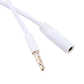 3FT 1M 3.5mm Male to Female Lengthen Audio AUX Stereo Cable Cord for iPhone iPod
