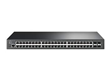 TP-LINK JetStream 48-Port Gigabit L2 Managed Switch with 4 SFP Slots (T2600G-52TS/TL-SG3452)