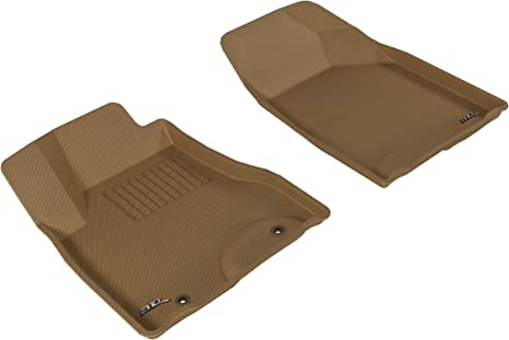 3D MAXpider All-Weather Floor Mats for Lexus RX330 / 350 2004-2009 Custom Fit Car Floor Liners, Kagu Series (1st Row, Tan)