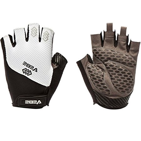 VEBE Mens/Womens Road Racing Biking Cycling Half Finger Gloves Anti-slip Padded Fitness Gloves
