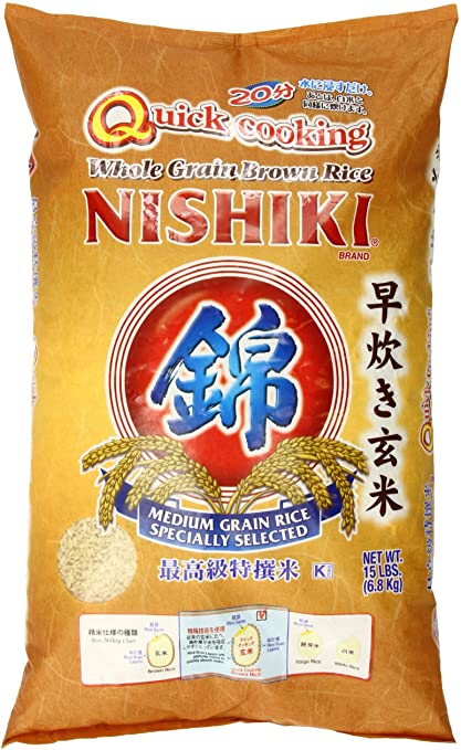 Nishiki Quick Cooking Whole Grain Brown Rice 6.8 kg