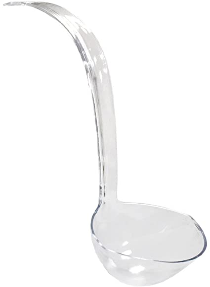13.5in Clear Plastic Punch Bowl Ladle