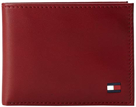 Tommy Hilfiger Men's Leather Cambridge Passcase Wallet with Removable Card Holder