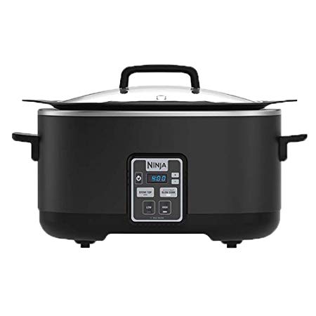 Ninja 2-in-1 6 Quart Stove Top Digital Slow Cooker Cooking System with Recipes