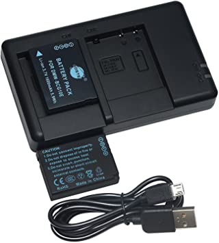 DSTE Replacement for 2X DMW-BCG10 DMW-BCG10E Battery   Rapid Dual Charger with Micro USB Cable Compatible Panasonic Lumix DMC-ZS10 ZS15 ZS19 ZS20 ZS25 ZX3 TZ8 TZ10 TZ18 TZ19 TZ20 TZ25 ZR1