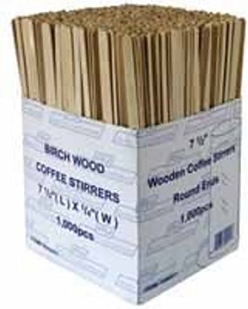 RY 3842 Wooden Coffee Stirrers, Pack of 1000