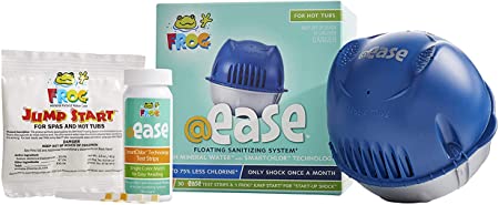 Frog @Ease Floating Sanitizing System for Hot Tubs and Hot Tub Water Balance Guide