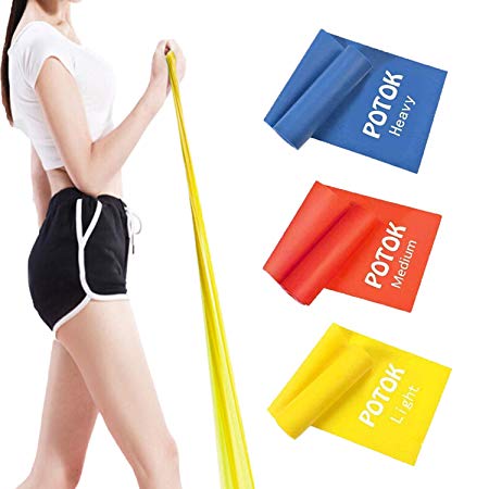 Syliver Resistance Exercise Band Kit- 1.2M - Strength Training & Conditioning - Pilates - Resistance Bands for Mobility Strength & Rehab Premium Quality, 3Pack