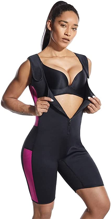 Women Sauna Wear Body Shaper Women Fitness Fashion Corset with Adjustable Straps Slim Neoprene Sleeve Bodysuit