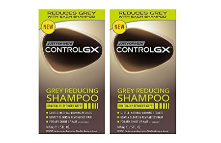 Just for Men Control PEBEE GX, Grey Reducing Shampoo, 5 Fluid Ounce (Pack of 2)