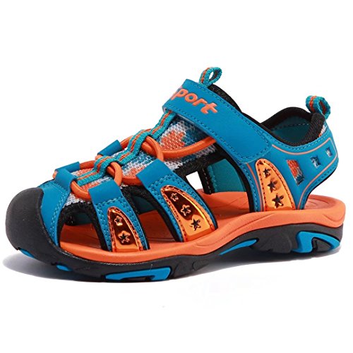 BODATU Boys' and Girls' Summer Outdoor Beach Sports Closed-Toe Sandals(Toddler/Little Kid/Big Kid)