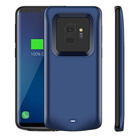 Galaxy S9 Plus Battery Case, Modernway 5200mAh Slim Portable Extend Battery Pack Charger Case, Rechargeable Charging Case for Samsung Galaxy S9 Plus(Blue)