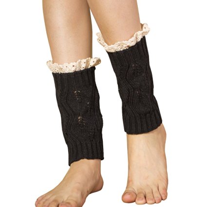 FAYBOX Winter Leg Warmer Crochet Knit Boot Socks