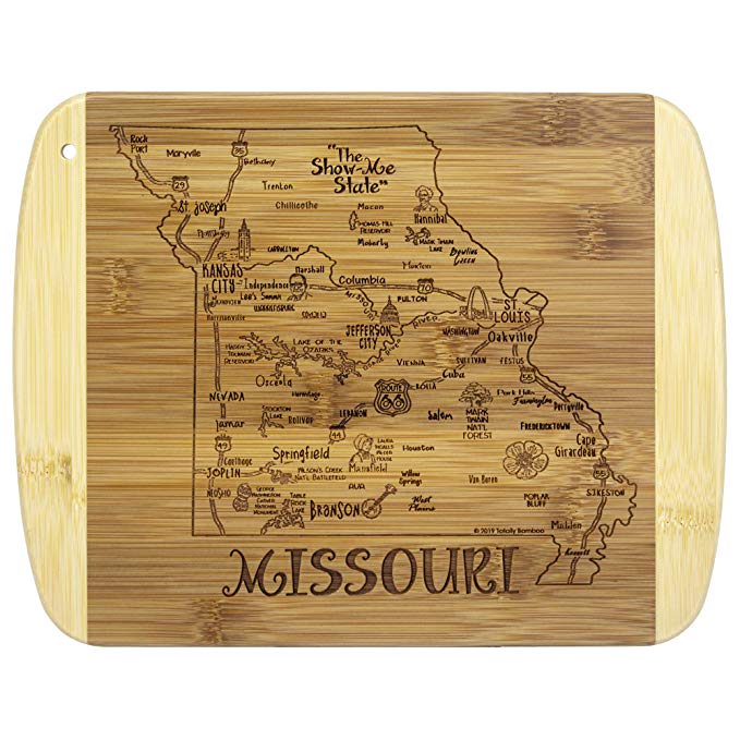 Totally Bamboo A Slice of Life Missouri Bamboo Serving and Cutting Board