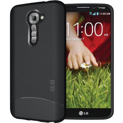 TUDIA Ultra Slim Full-Matte ARCH TPU Bumper Protective Case for LG G2 (for Verizon ONLY) (Matte Black)