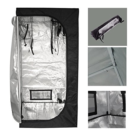 ECO-WORTHY 32"X32"X63" Mylar Hydroponics Grow Tent New for Indoor Plant Growing