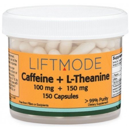 Caffeine 100mg   L-Theanine 150mg Capsules (150 count) Pills / Capsules | #1 Value for Money #Top Nootropic Stack Supplement | Weight Loss, Pre Workout, Natural Fat Burner, Best Energy Pill - FBA