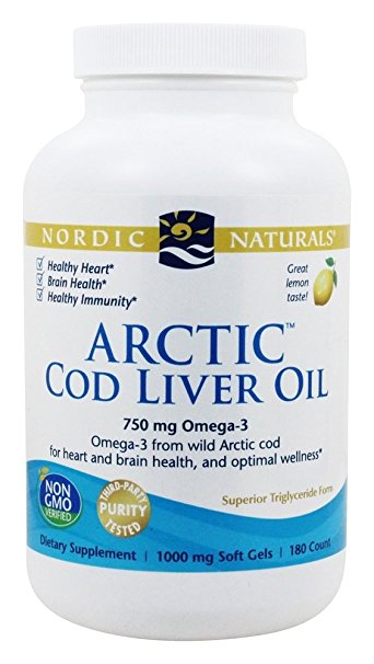 Nordic Naturals, Arctic Cod Liver Oil, 180 Softgels