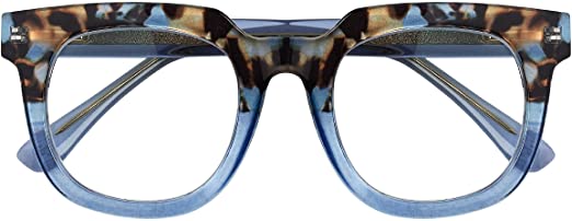 peepers by peeperspecs Women's Showbiz Soft Square Blue Light Blocking Reading Glasses