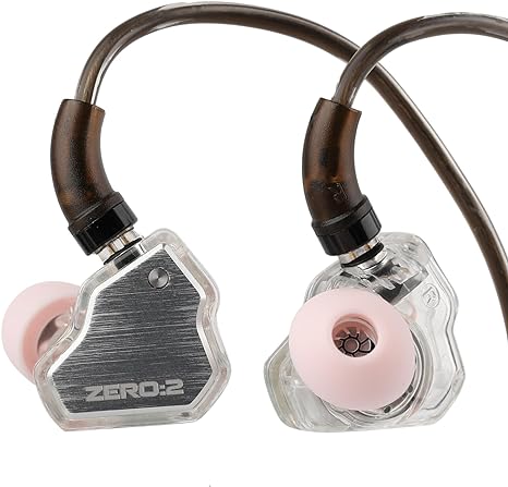 Linsoul 7Hz x Crinacle Zero:2 in Ear Monitor, Updated 10mm Dynamic Driver IEM, Wired Earbuds Earphones, Gaming Earbuds, with OFC IEM Cable for Musician (Orange, Without Mic)