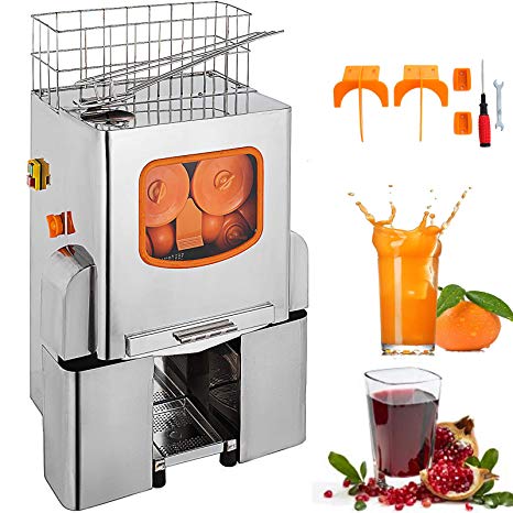 VEVOR Orange Juicer Orange Squeezer Machine Citrus Juicer Electric Fruit Juicer Machine Citrus Lemon Lime Automatic Auto Feed Commercial (Upgrade Design)